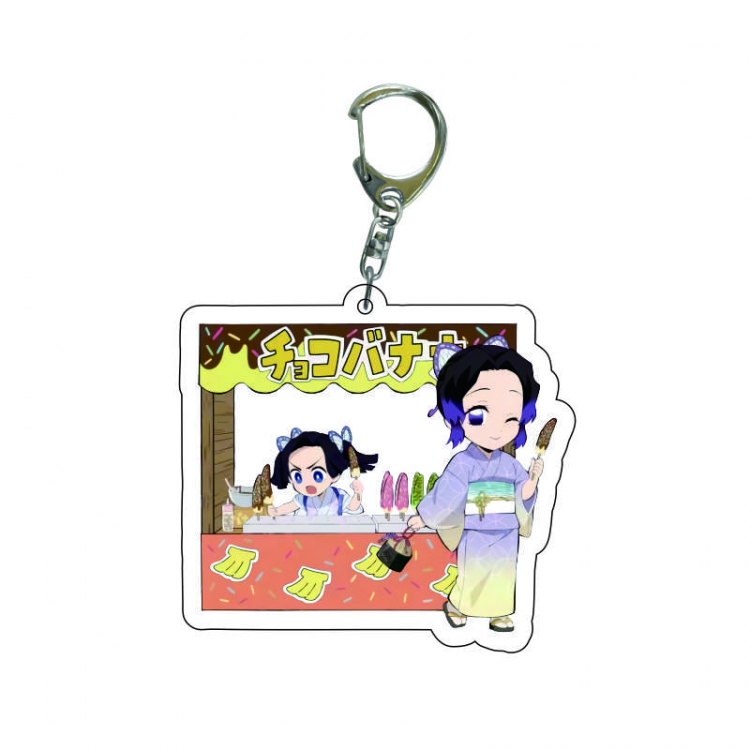 Demon Slayer Kimets Anime acrylic Key Chain  price for 5 pcs 7568