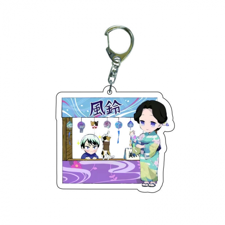 Demon Slayer Kimets Anime acrylic Key Chain  price for 5 pcs 7564