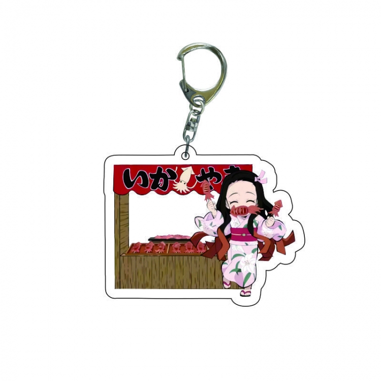 Demon Slayer Kimets Anime acrylic Key Chain  price for 5 pcs 7565