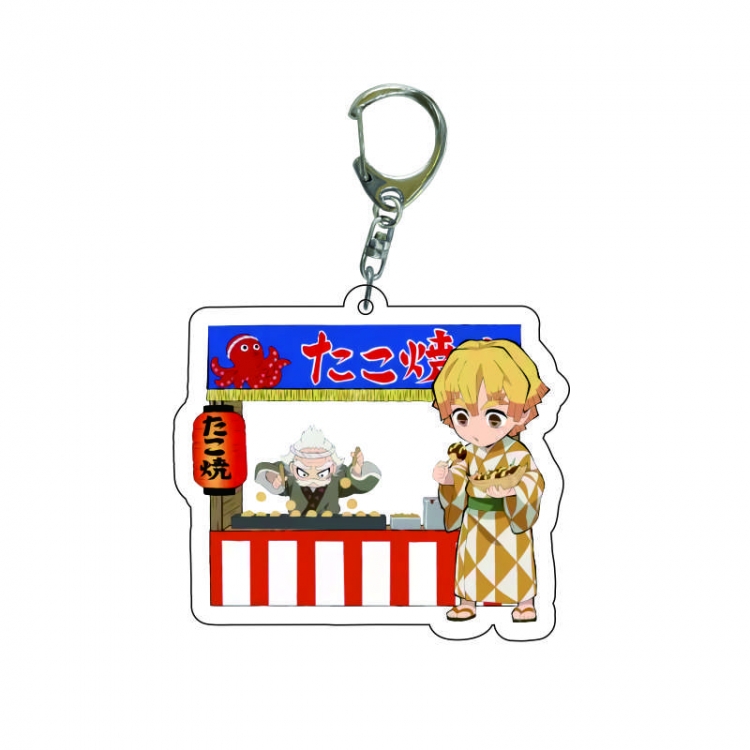 Demon Slayer Kimets Anime acrylic Key Chain  price for 5 pcs  7571