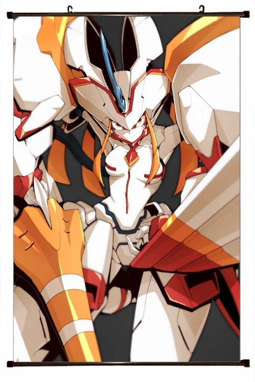 DARLING in the FRANX Anime black Plastic rod Cloth painting Wall Scroll 60X90CM  G2-65