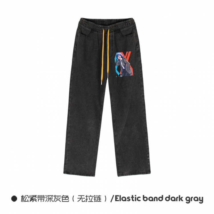 DARLING in the FRANX Elasticated No-Zip Denim Trousers from M to 3XL  NZCK01-1