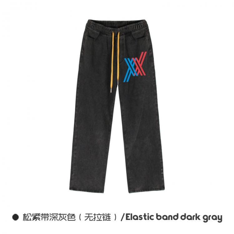 DARLING in the FRANX Elasticated No-Zip Denim Trousers from M to 3XL NZCK01-2