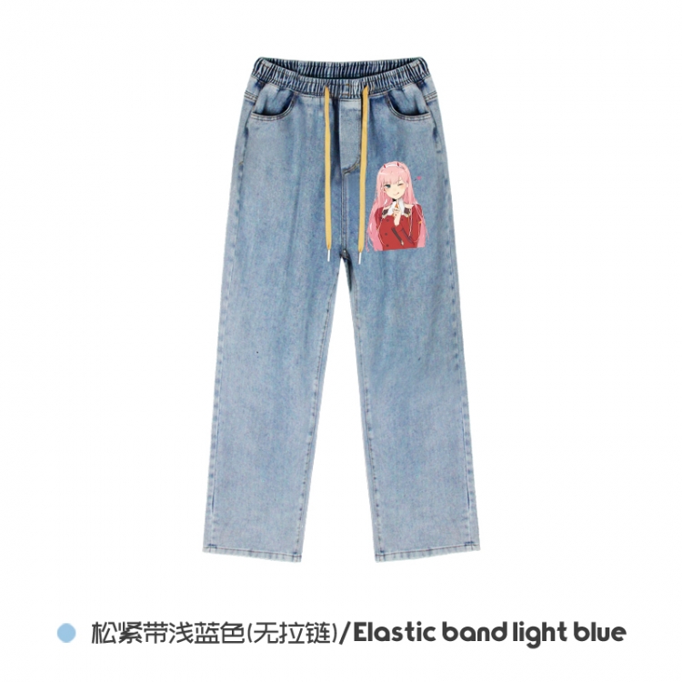 DARLING in the FRANX Elasticated No-Zip Denim Trousers from M to 3XL NZCK02-12