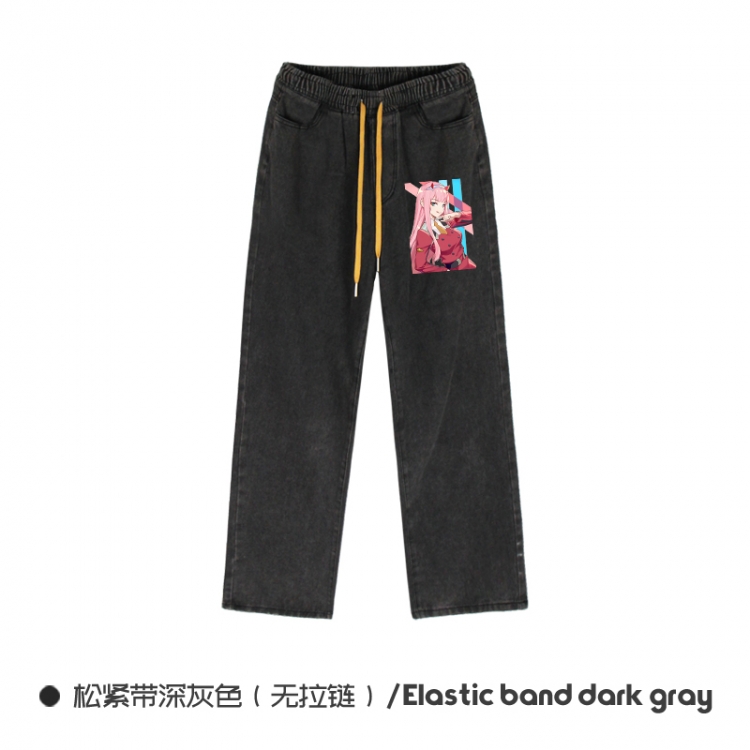 DARLING in the FRANX Elasticated No-Zip Denim Trousers from M to 3XL  NZCK01-13