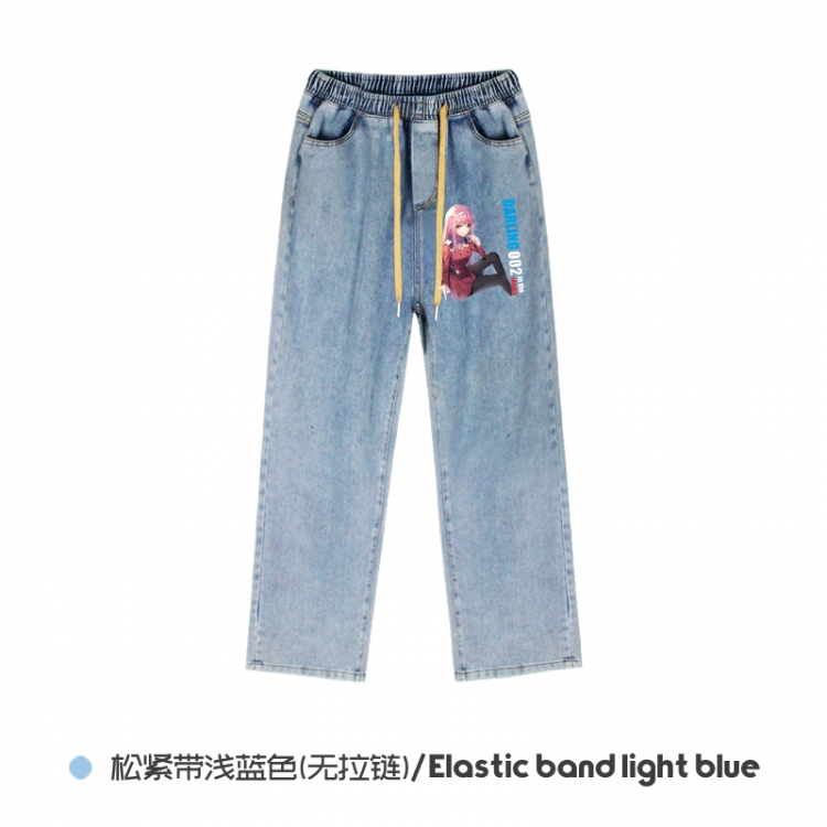 DARLING in the FRANX Elasticated No-Zip Denim Trousers from M to 3XL NZCK02-11