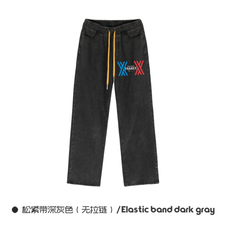 DARLING in the FRANX Elasticated No-Zip Denim Trousers from M to 3XL NZCK01-3