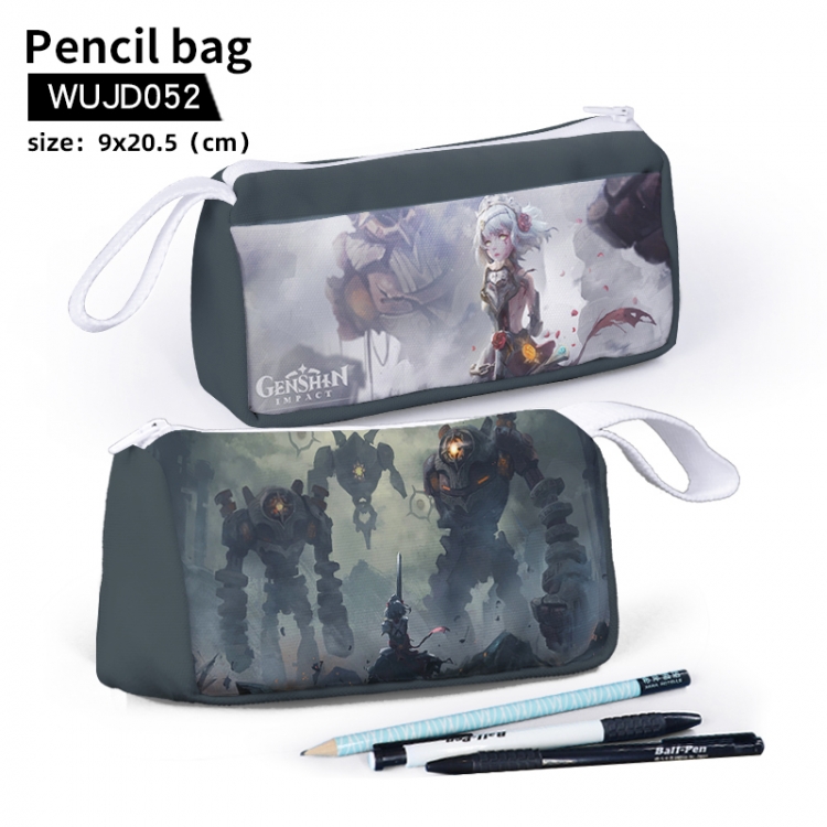 Genshin Impact Game stationery bag pencil case 9X20.5cm support to map customization WUJD052