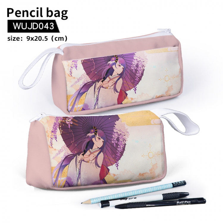 Genshin Impact Game stationery bag pencil case 9X20.5cm support to map customization WUJD043