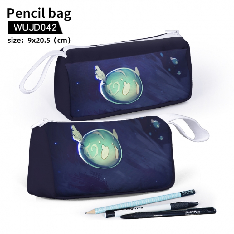Genshin Impact Game stationery bag pencil case 9X20.5cm support to map customization WUJD042