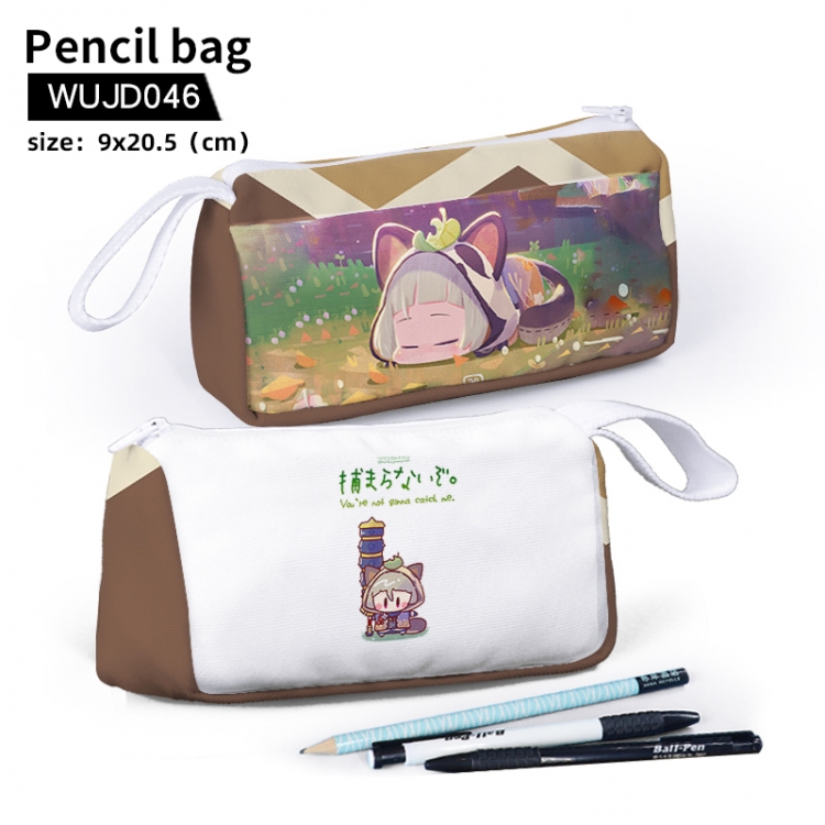 Genshin Impact Game stationery bag pencil case 9X20.5cm support to map customization WUJD046