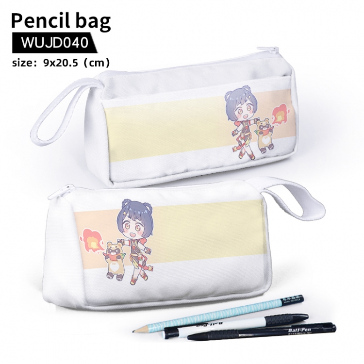 Genshin Impact Game stationery bag pencil case 9X20.5cm support to map customization WUJD040