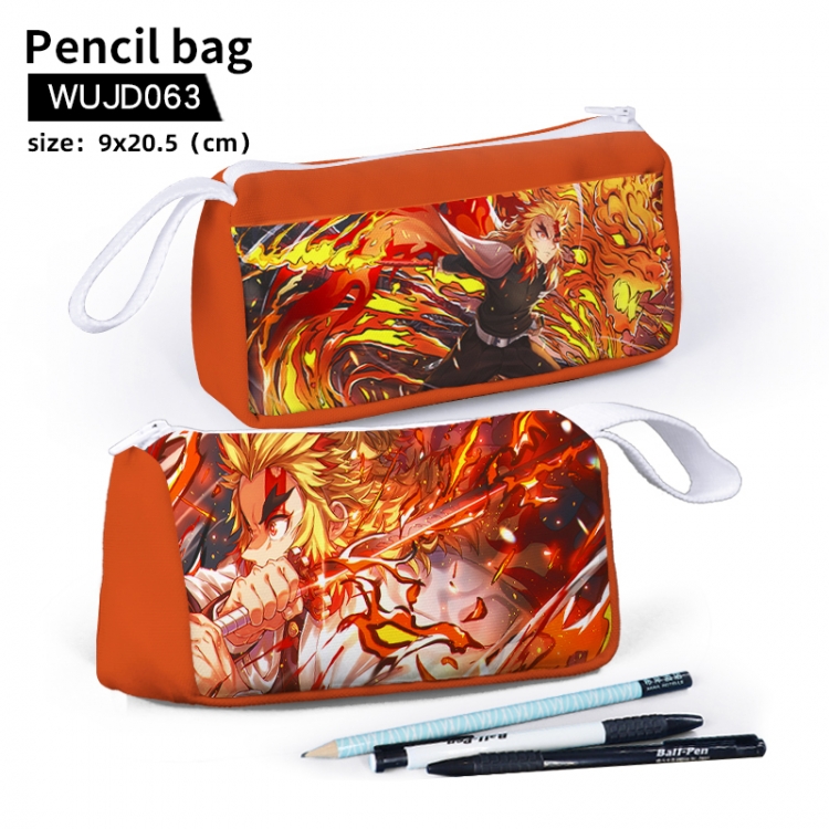 Demon Slayer Kimets Anime-Stationary bag pencil case 9X20.5cm support customization WUJD063