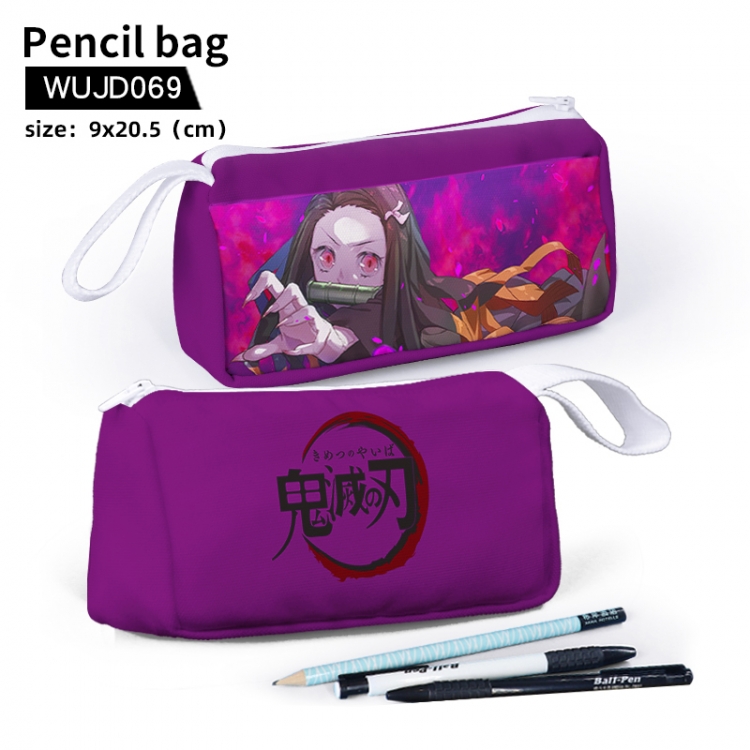 Demon Slayer Kimets Anime-Stationary bag pencil case 9X20.5cm support customization WUJD069