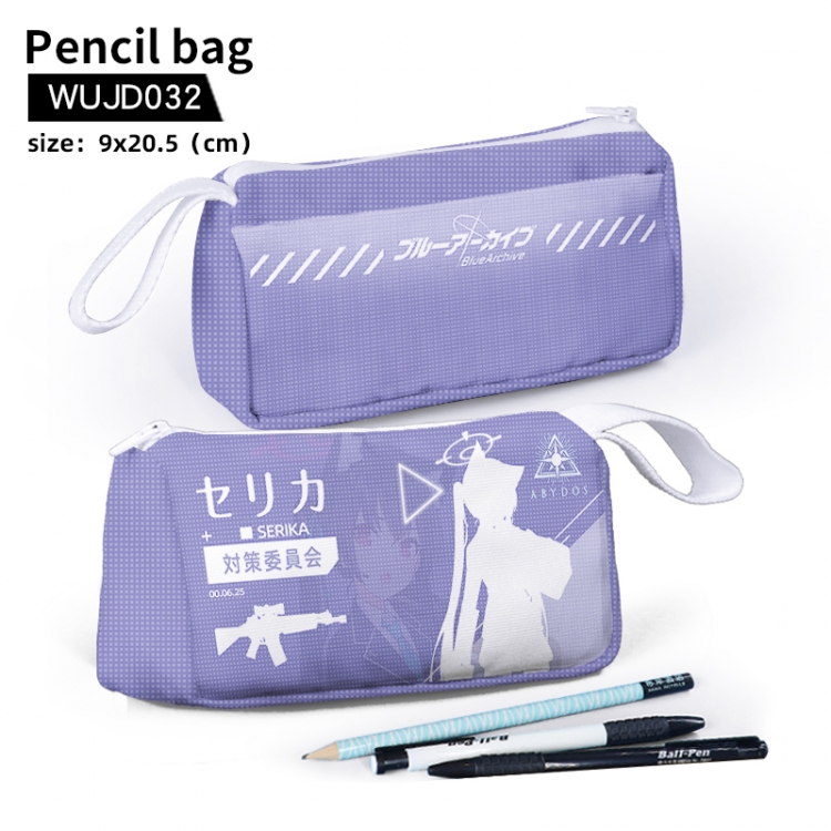 Blue Archive Anime stationery bag pencil case Pencil Bag  9X20.5cm support customization WUJD032