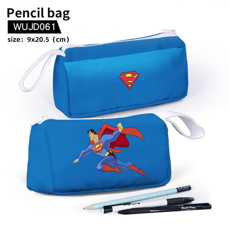 superman stationery bag pencil case Pencil Bag  9X20.5cm support customization WUJD061