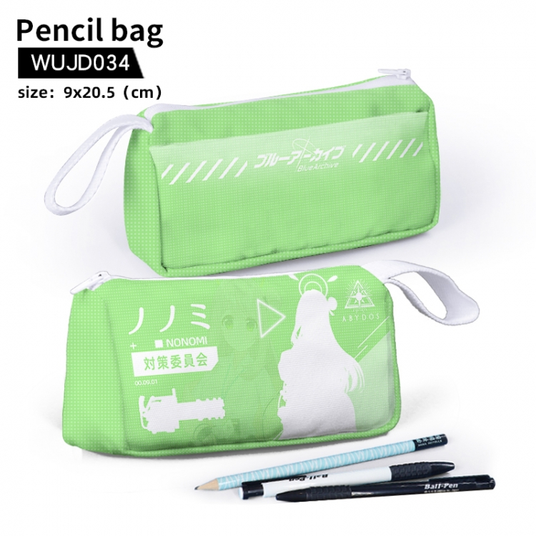 Blue Archive Anime stationery bag pencil case Pencil Bag  9X20.5cm support customization WUJD034