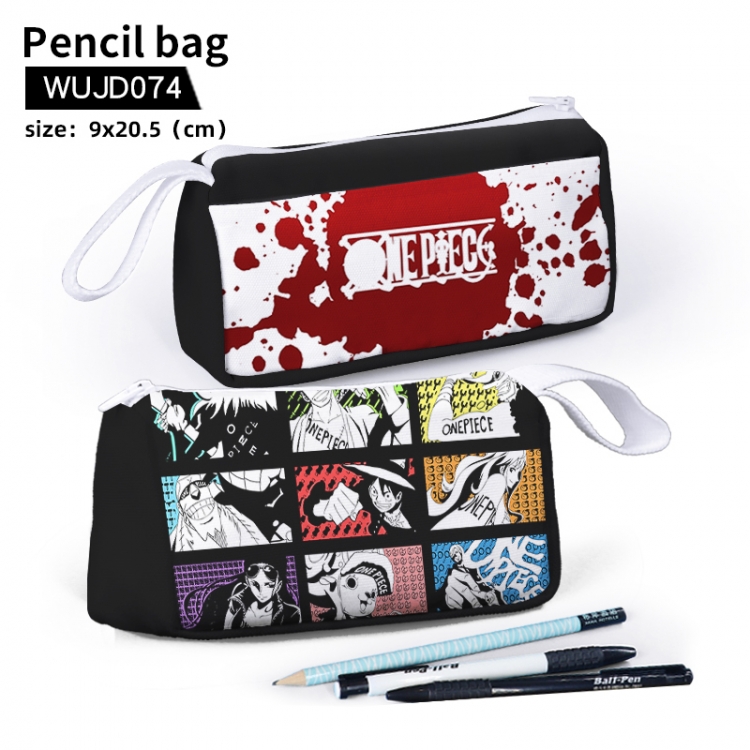 One Piece Anime stationery bag pencil case Pencil Bag  9X20.5cm support customization WUJD074