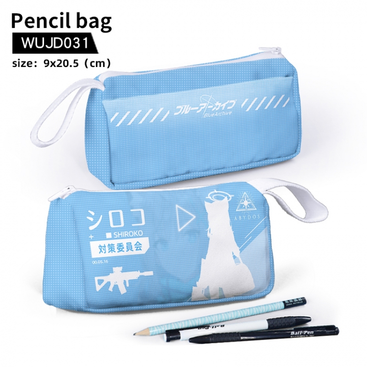 Blue Archive Anime stationery bag pencil case Pencil Bag  9X20.5cm support customization WUJD031