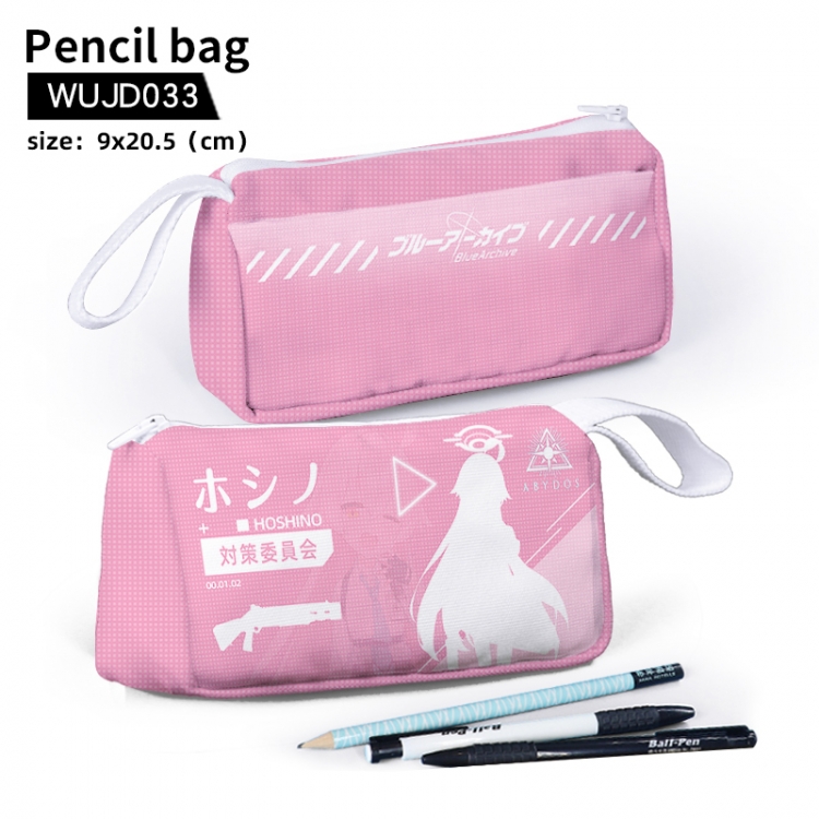 Blue Archive Anime stationery bag pencil case Pencil Bag  9X20.5cm support customization WUJD033