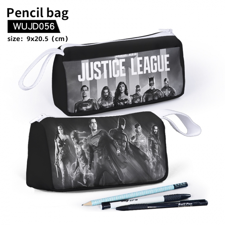 Justice League  Anime stationery bag pencil case Pencil Bag  9X20.5cm support customization WUJD056