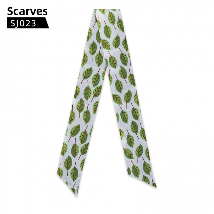individual leaves silk scarf long small scarf scarf streamer SJ023
