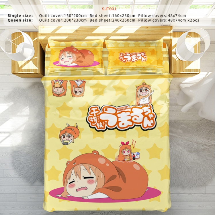 Himouto! Umaru-chan Anime Four Piece Set 1.5-1.8 Bed 2 Pillowcases 48x74 Quilt Cover 200x230 Sheet 240x250 SJT001