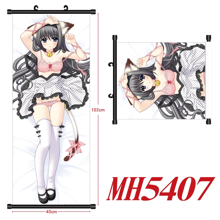 we have no wings Anime black Plastic rod Cloth painting Wall Scroll 40X102CM  MH5407