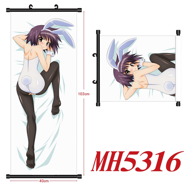 Yosuga no Sora Anime black Plastic rod Cloth painting Wall Scroll 40X102CM MH5316