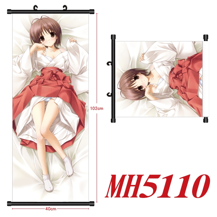 Yosuga no Sora Anime black Plastic rod Cloth painting Wall Scroll 40X102CM MH5110