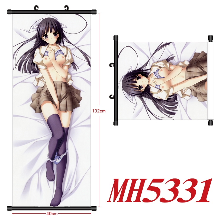 Yosuga no Sora Anime black Plastic rod Cloth painting Wall Scroll 40X102CM MH5331