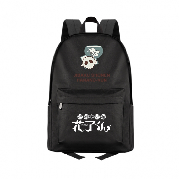 Toilet-Bound Hanako-kun Anime Print Zipper Canvas Multifunctional Storage Bag Backpack 41X29X16cm