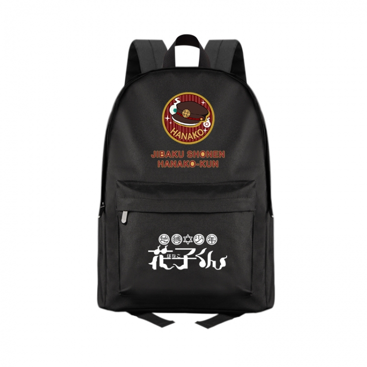 Toilet-Bound Hanako-kun Anime Print Zipper Canvas Multifunctional Storage Bag Backpack 41X29X16cm