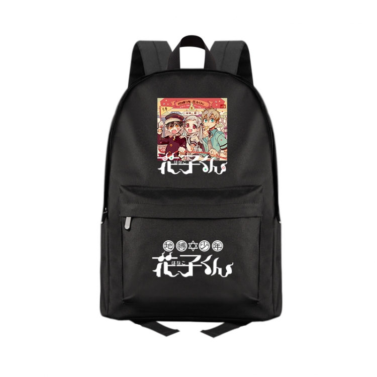 Toilet-Bound Hanako-kun Anime Print Zipper Canvas Multifunctional Storage Bag Backpack 41X29X16cm