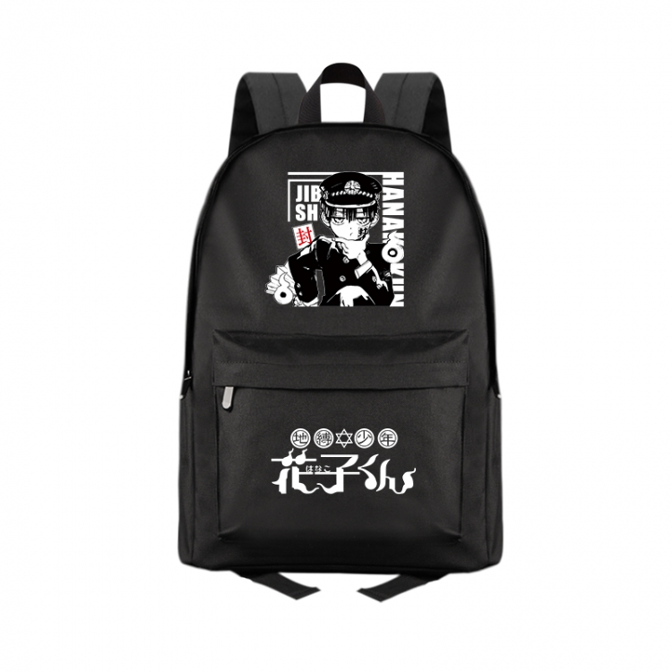 Toilet-Bound Hanako-kun Anime Print Zipper Canvas Multifunctional Storage Bag Backpack 41X29X16cm