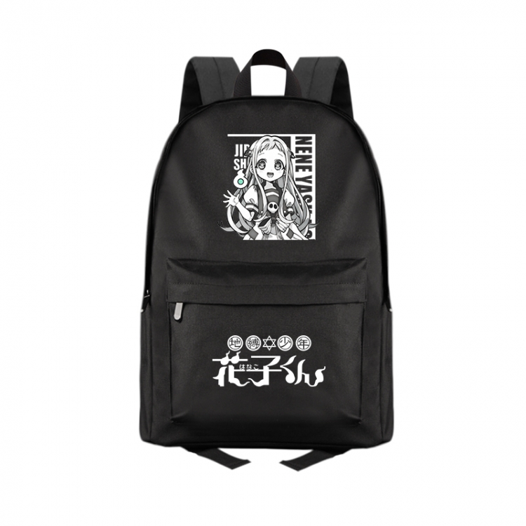 Toilet-Bound Hanako-kun Anime Print Zipper Canvas Multifunctional Storage Bag Backpack 41X29X16cm