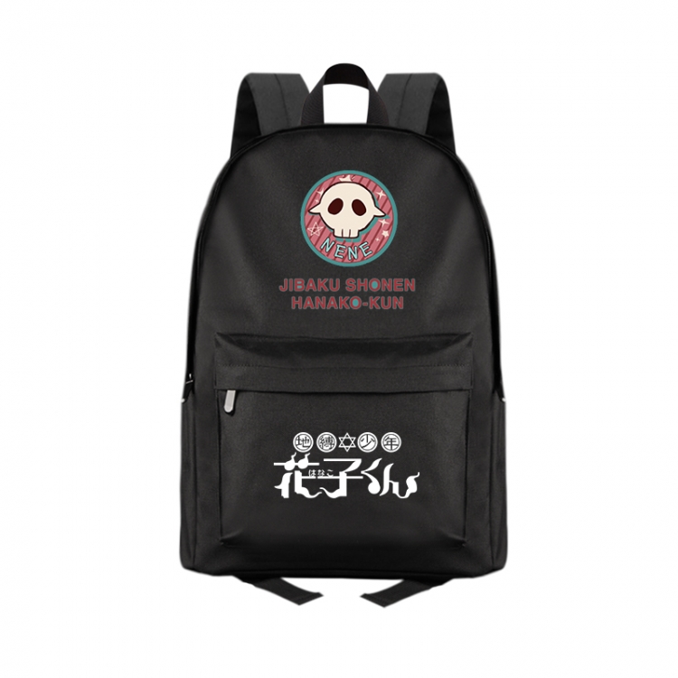 Toilet-Bound Hanako-kun Anime Print Zipper Canvas Multifunctional Storage Bag Backpack 41X29X16cm