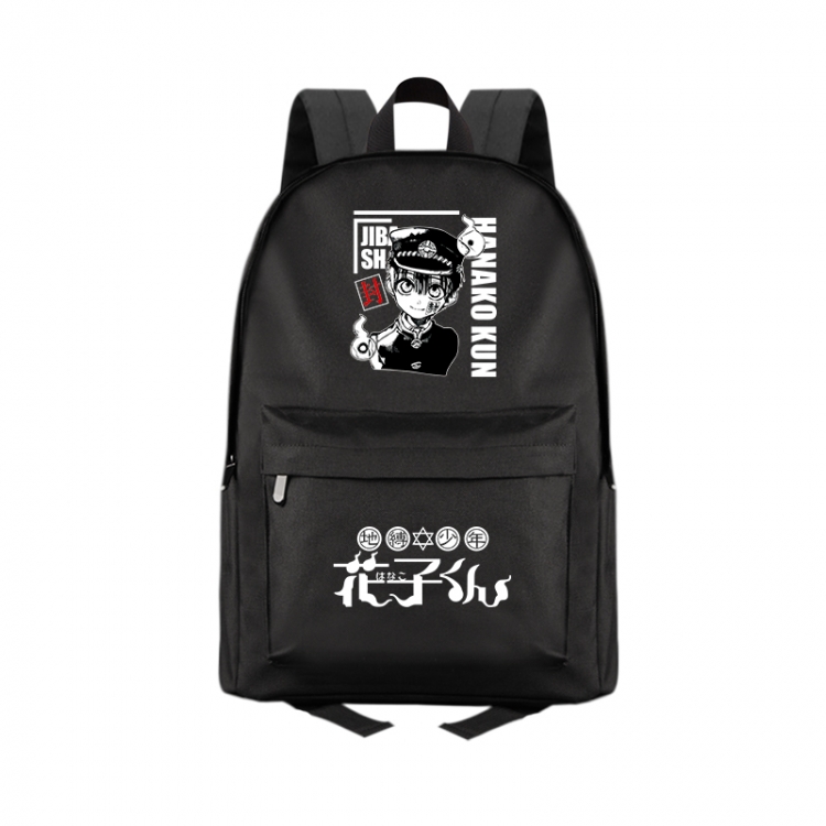 Toilet-Bound Hanako-kun Anime Print Zipper Canvas Multifunctional Storage Bag Backpack 41X29X16cm