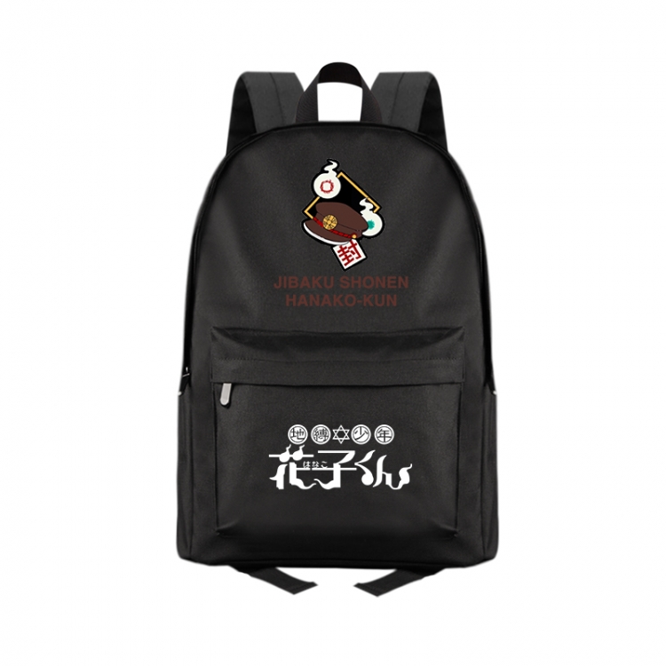 Toilet-Bound Hanako-kun Anime Print Zipper Canvas Multifunctional Storage Bag Backpack 41X29X16cm