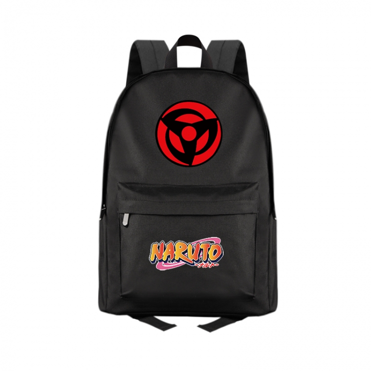 Naruto Anime Print Zipper Canvas Multifunctional Storage Bag Backpack 41X29X16cm