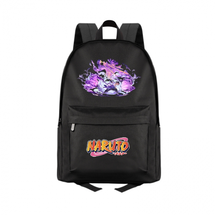 Naruto Anime Print Zipper Canvas Multifunctional Storage Bag Backpack 41X29X16cm