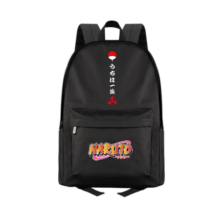 Naruto Anime Print Zipper Canvas Multifunctional Storage Bag Backpack 41X29X16cm