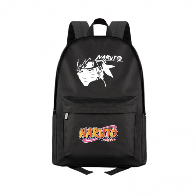 Naruto Anime Print Zipper Canvas Multifunctional Storage Bag Backpack 41X29X16cm