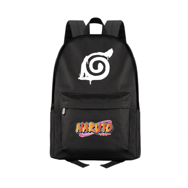 Naruto Anime Print Zipper Canvas Multifunctional Storage Bag Backpack 41X29X16cm