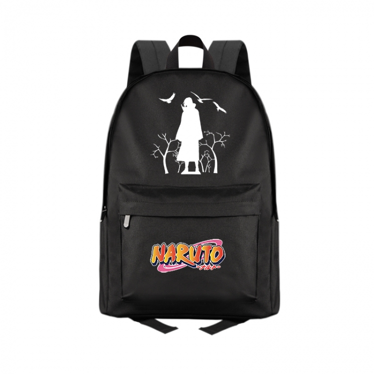 Naruto Anime Print Zipper Canvas Multifunctional Storage Bag Backpack 41X29X16cm