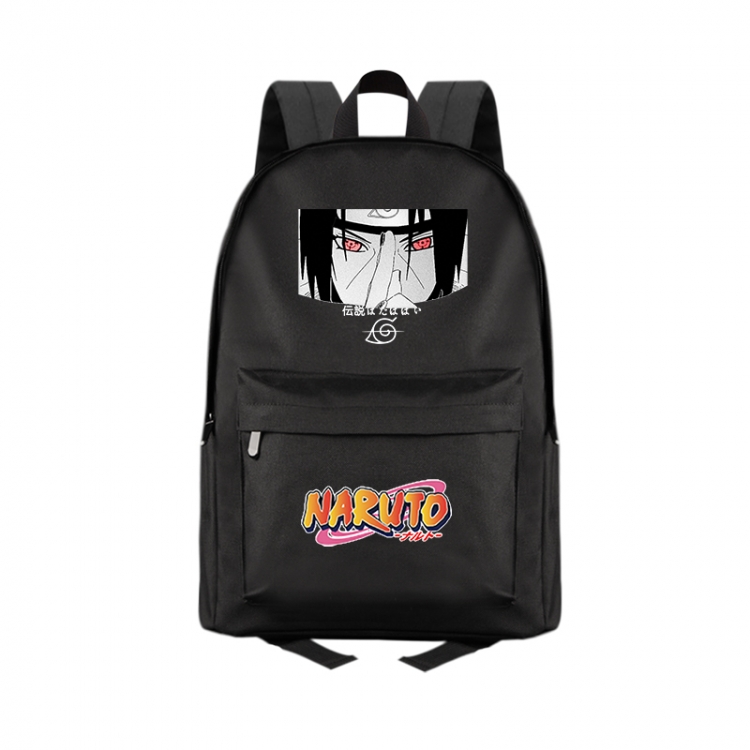 Naruto Anime Print Zipper Canvas Multifunctional Storage Bag Backpack 41X29X16cm
