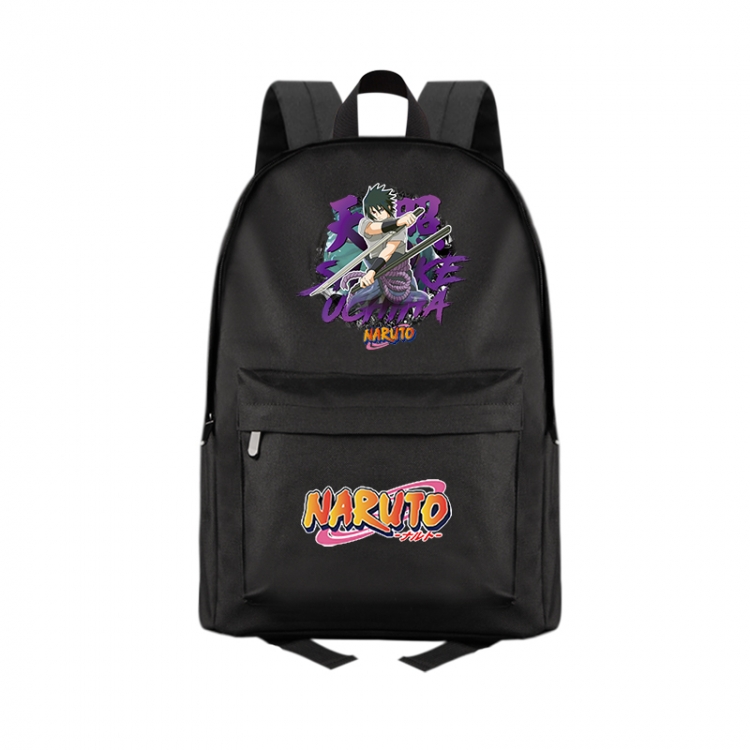 Naruto Anime Print Zipper Canvas Multifunctional Storage Bag Backpack 41X29X16cm