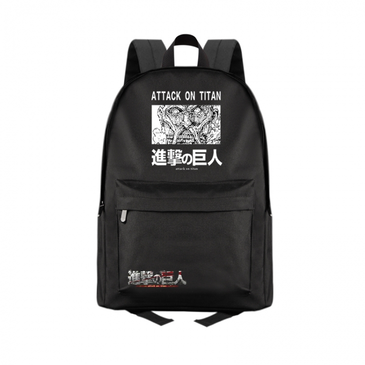 Shingeki no Kyojin Anime Print Zipper Canvas Multifunctional Storage Bag Backpack 41X29X16cm