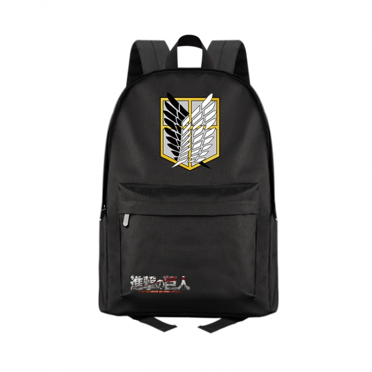 Shingeki no Kyojin Anime Print Zipper Canvas Multifunctional Storage Bag Backpack 41X29X16cm