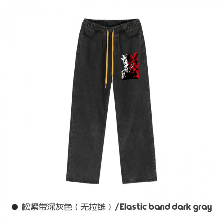 Naruto Elasticated No-Zip Denim Trousers from M to 3XL NZCK01-6